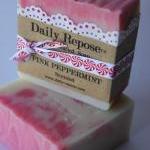 Pink Peppermint Soap Handmade Soap Bar Natural..